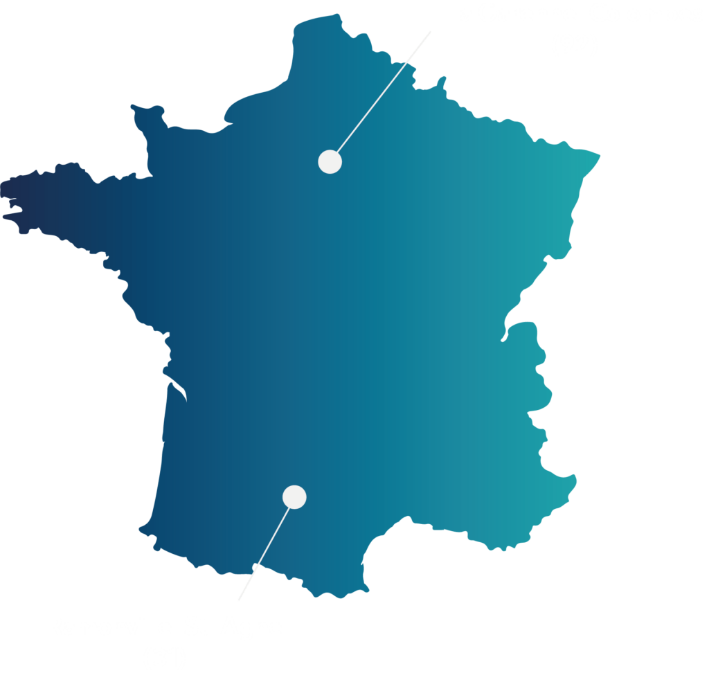 carte france site toulouse et paris